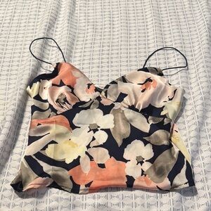 Floral Spaghetti Strap Top